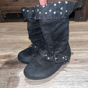 🌻Girls Black Boots - size 8